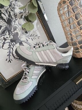 Adidas Y-3 Marathon Trail Sneakers Silver Green Men's 10